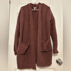 Love Tree Large Mauve Knitted Cardigan